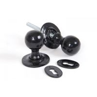 Ball Mortice or Rim Knob Set with Escutcheons 
