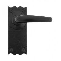 Lever Latch Set Black Iron 