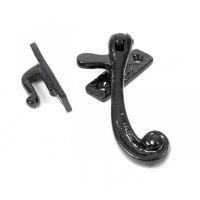 Scrolled Antique Black Window Fastener 