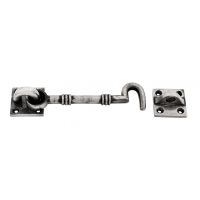 Ribbed Cabin Hook Antique Pewter 