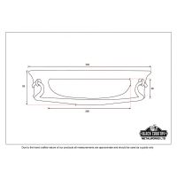 Art Deco Style Horizontal Letter Plate 