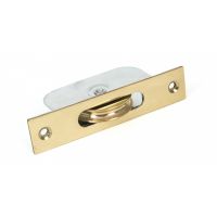 Sash Pulley - 75KG Polished Brass 