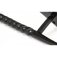 Plaited Rope Iron Pull Handle Black 
