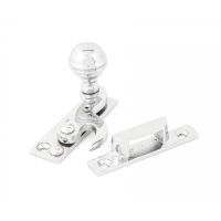 Hook Sash Fastener with Key Bright Chrome 