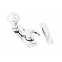 Hook Sash Fastener with Key Bright Chrome 