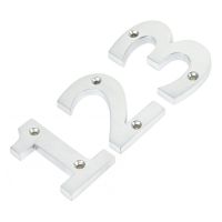 Satin Chrome Numerals