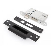 British Standard 5 Lever Sashlock - Black 2.5" Bolt Unlocked