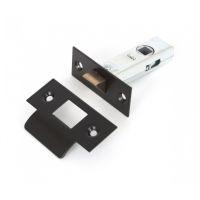 Tubular Mortice Latch - Black 2.5"