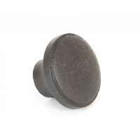Angled View of Steel Beeswax Cabinet Knob - 32mm
