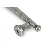 Close up of fixing detail on Traditional Pewter Pull Handle 