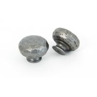 Hammered Cast Iron Cabinet Knob - 38mm