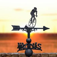 Weathervane with Cyclist Topper
