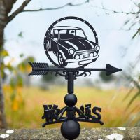 Weathervane with Mini Cooper Design 