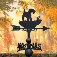 Weathervane with Airedale Terrier 