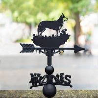 Weathervane with Siberian Husky Topper 