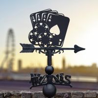 Weathervane with Poker Game