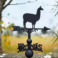 Llama Weathervane in situ 