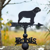 Bull Mastiff Weathervane in Black 