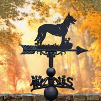 Weathervane with Malinois Belgian Shepherd Dog Design 