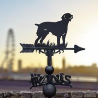 Black Weathervane with Brittany Design 
