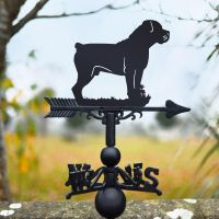 Black Weathervane with Boerboel Dog Design 