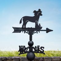 Weathervane with Chinese Crested Dog Design 