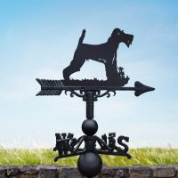 Black Wire Fox Terrier Weathervane 