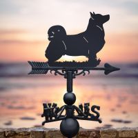 Weathervane with Swedish Vallhund Design 