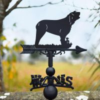 Otterhound Dog Weathervane in Black 