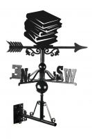Cast iron & Steel book design weathervane