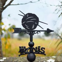 Knitting Weathervane in Black 
