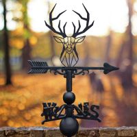Stag Weathervane in Black 