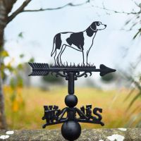 Trail Hound Weathervane Being Used on the Top of a Roof