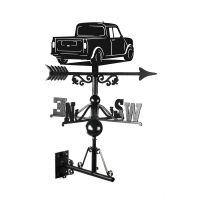 Mini Pickup Truck Weathervane Finished in Black