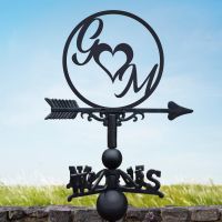 Love Heart Initial Weathervane