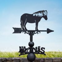 Shetland Pony Weathervane in Black 