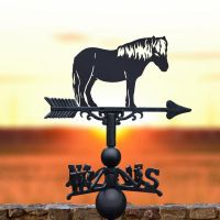 Black Shetland Pony Weathervane