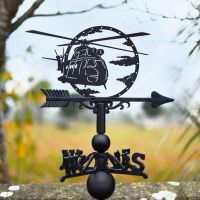 Weathervane with Puma Helicopter 