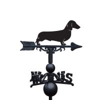 Dachshund Weathervane Created Out of Iron