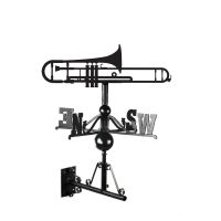 Trombone Weathervane in full with fixings 
