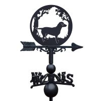Labrador & Oak Trees Weathervane 