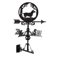 Labrador & Oak Trees Weathervane with fixtures 