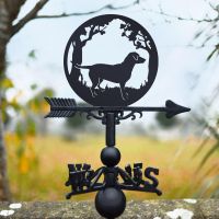 Labrador & Oak Trees Weathervane