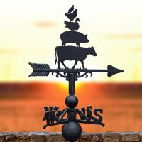 Farm Animal Stack Weathervane in Situ