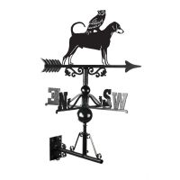 Dobermann & Owl Weathervane Mounted