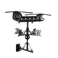 Chinook Helicopter Weathervane in Black