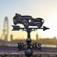 Jaguar D-Type Weathervane in Use in the City