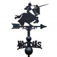 Jousting Knight Weathervane Finished in Black