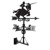 Jousting Knight Weathervane Created From Cast Iron