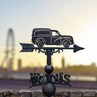 "Morris 1000" Van Weathervane in Situ in the City